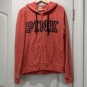 Womens PINK Full Zip Hoodie